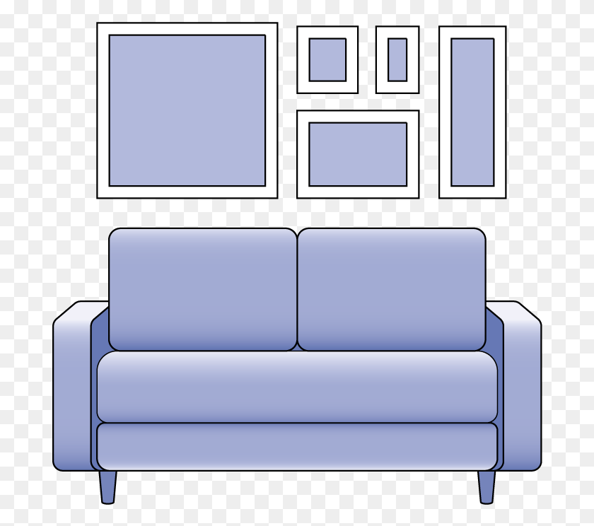 694x684 Descargar Png A Regra Da Altura Dos Olhos Relativa Por Isso Coloque Studio Couch, Furniture Hd Png