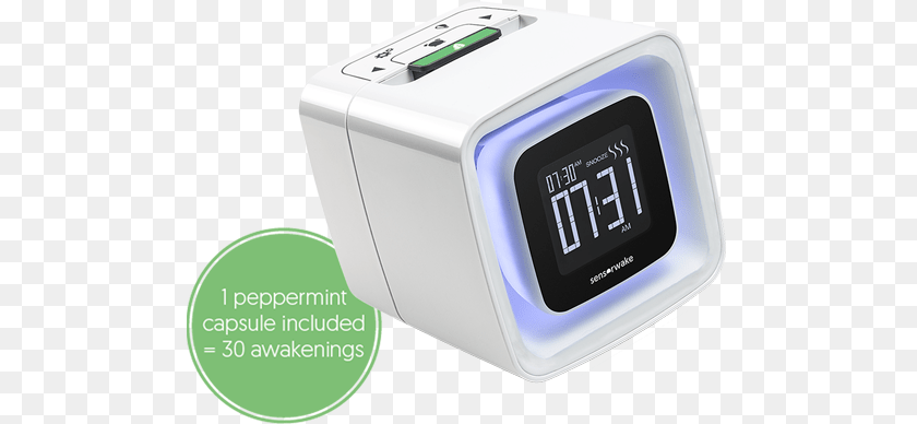 500x388 A Sensorwake 2 Floating With A Peppermint Capsule And Sensorwake Olfactory Alarm Clock, Computer Hardware, Electronics, Hardware, Monitor Transparent PNG