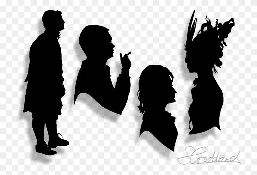 737x514 A Set Of Silhouettes By Sarah Goddard Silhouette Artist, Person, Human HD PNG Download