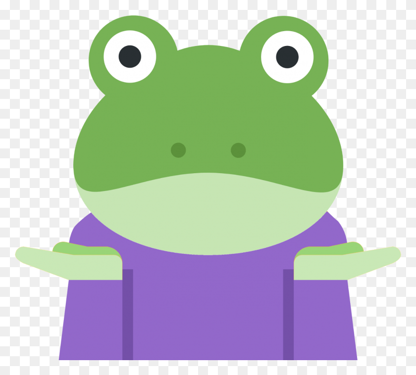 1348x1208 A Shrugging Emoji With A Frog Emoji Head And Green Significado, Animal, Plush, Toy HD PNG Download