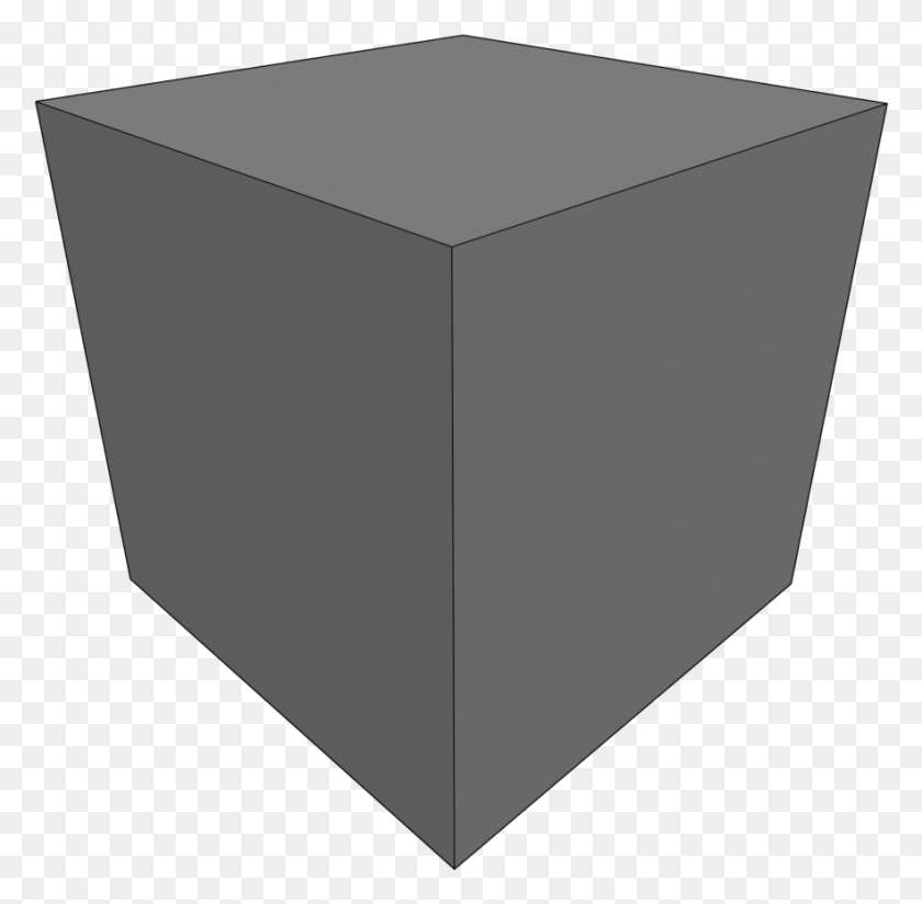882x864 A Simple Low Poly Cube Box, Furniture, Table, Tabletop HD PNG Download