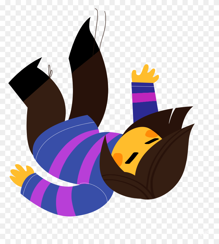 777x879 A Small Falling Frisk Frisk Falling, Outdoors, Graphics HD PNG Download