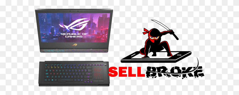 596x274 A Sneakpeak At The Rtx 2080 Asus Rog Mothership Netbook, Monitor, Screen, Electronics HD PNG Download