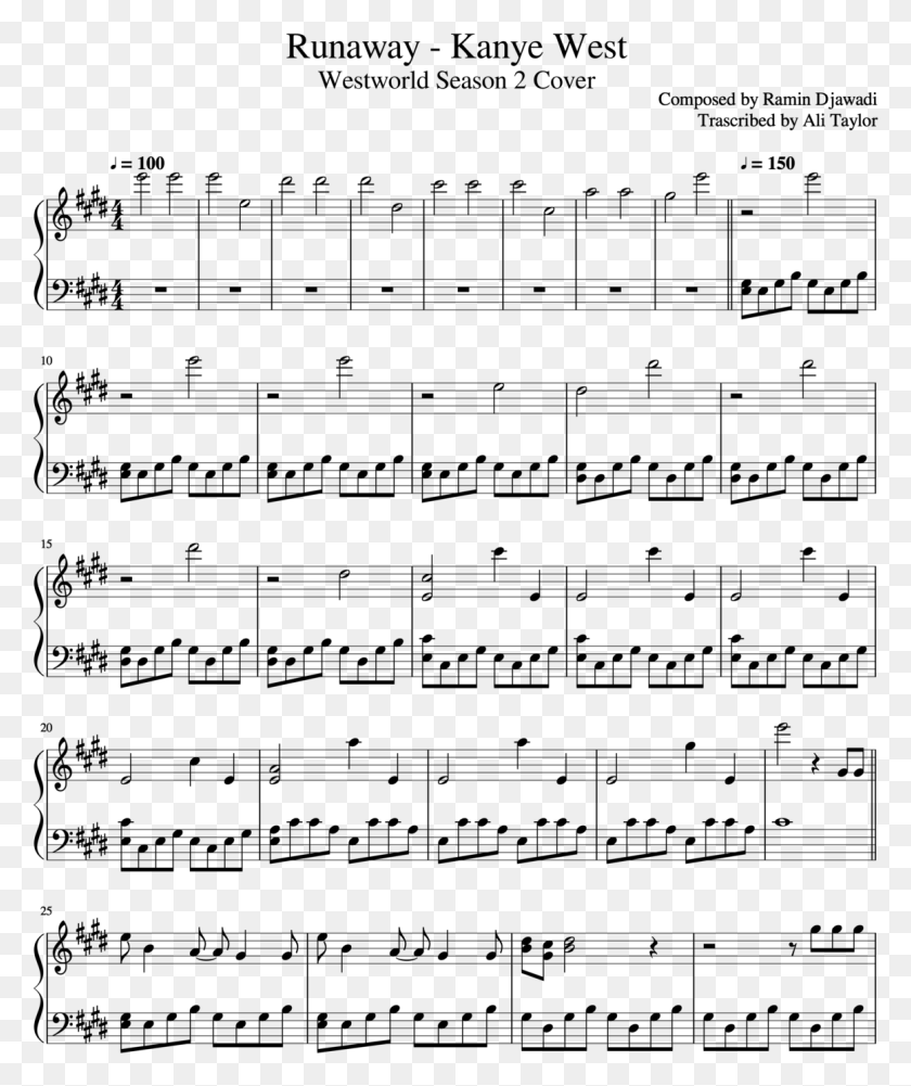 1162x1403 A Song For Caillou Sheet Music For Trumpet Trombone Dvorak American Quartet Viola Part, Gray, World Of Warcraft HD PNG Download
