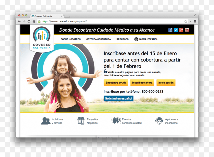 1009x722 A Spanish Language Enrollment Application Is Now Available Covered California Spanish, File, Person, Human HD PNG Download
