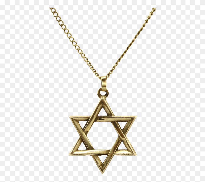 447x685 Una Estrella De David Colgante De Oro Cristianismo Y Otras Religiones, Collar, Joyas, Accesorios Hd Png