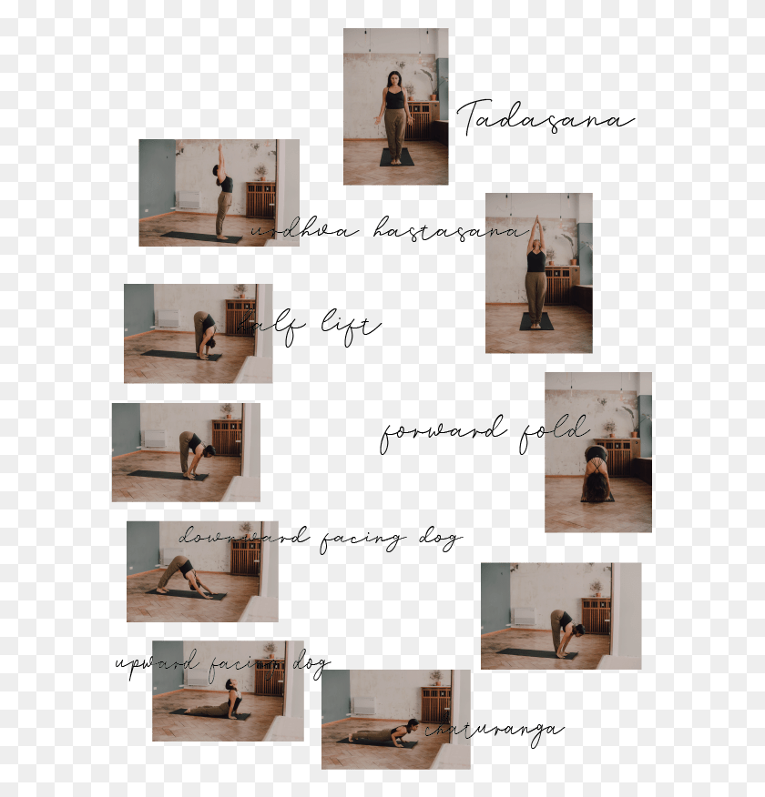 595x816 A Sun Salutation Or Surya Namaskar A Is A Series On Briefcase, Person, Text, Advertisement HD PNG Download