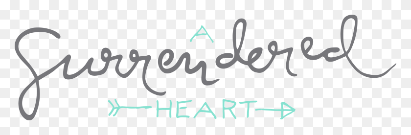 3039x845 A Surrendered Heart Calligraphy, Text, Handwriting, Alphabet HD PNG Download