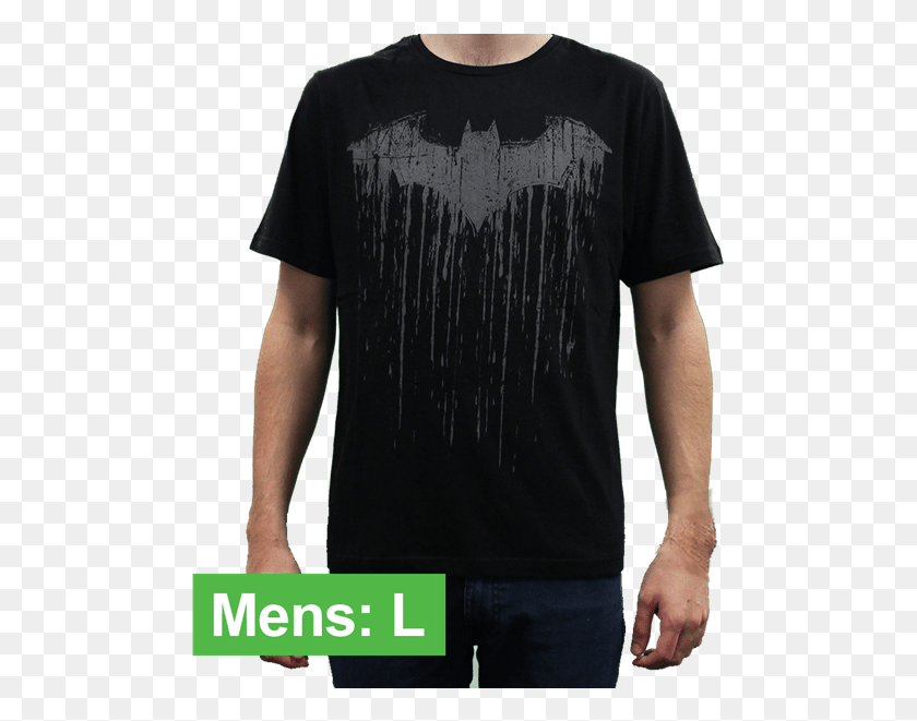 489x601 A T Shirt For The More Subtle Batman Fan Featuring Active Shirt, Clothing, Apparel, Sleeve Descargar Hd Png