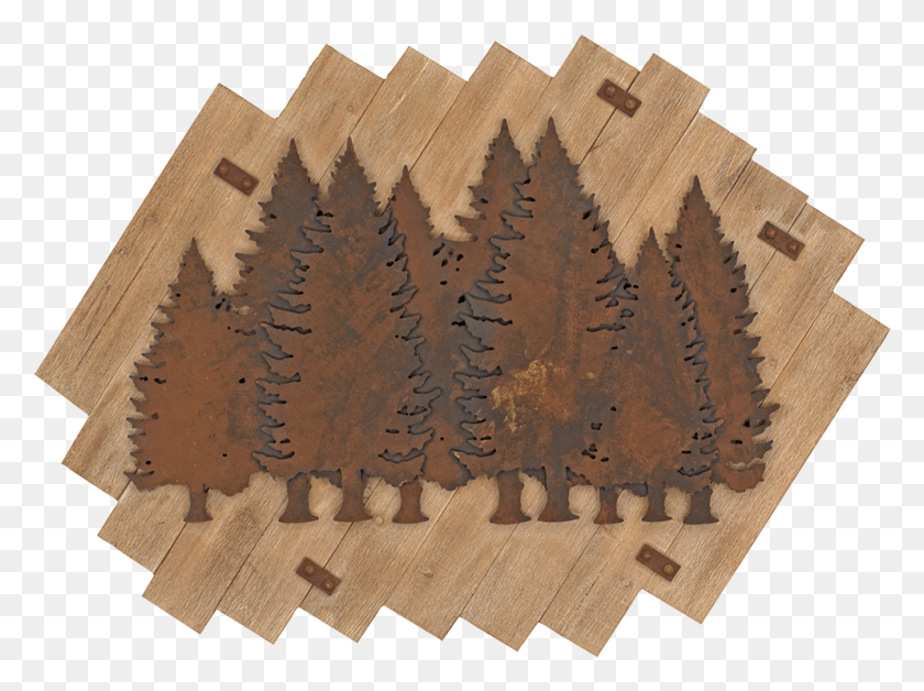 993x724 A Tree Silhouette Is A Standout On Rustic Wood Boards Paper, Plywood, Rug, Lumber HD PNG Download