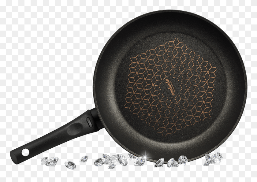 1077x739 A Unique Fusion Of Diamond Hard Nonstick Durability Frying Pan, Frying Pan, Wok, Lamp HD PNG Download