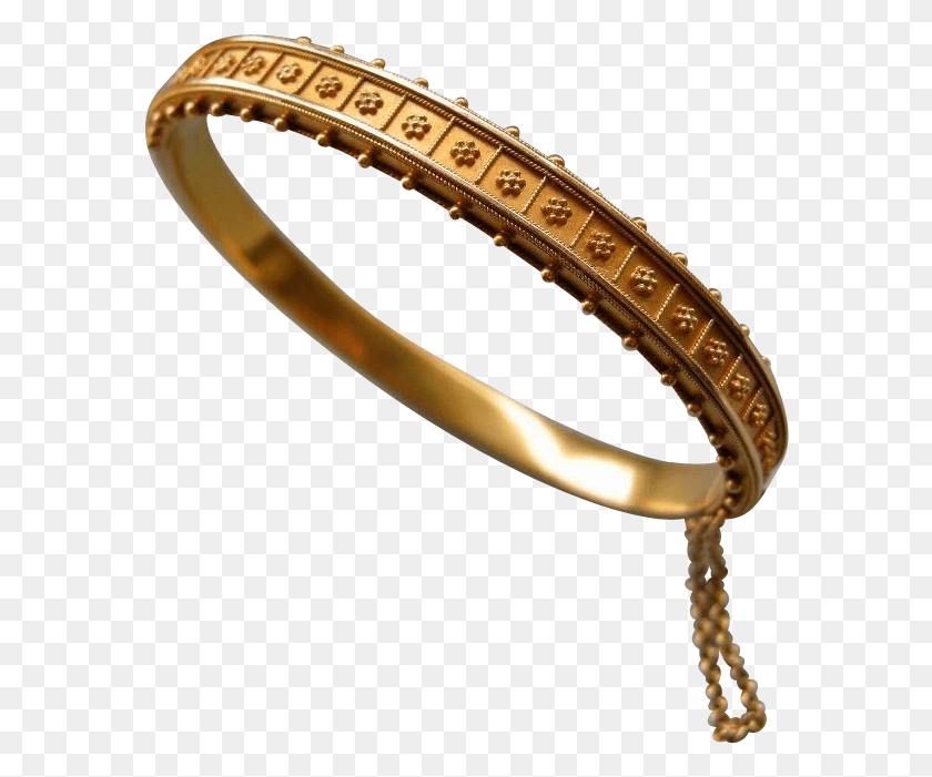 582x641 A Victorian 15 Ct Gold Hinged Bracelet Bangle, Accessories, Accessory, Jewelry HD PNG Download
