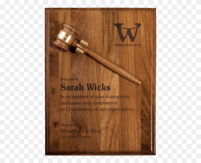 469x619 A Walnut Plaque Mouted Gavel Hardwood, Wood, Book, Text HD PNG Download