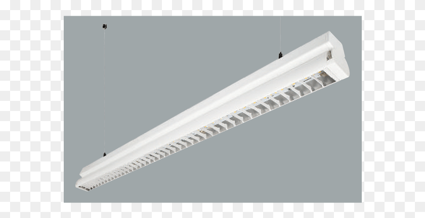 590x372 A White Low Glare Linear Led On A Grey Background Light, Ceiling Light, Light Fixture, Sword HD PNG Download