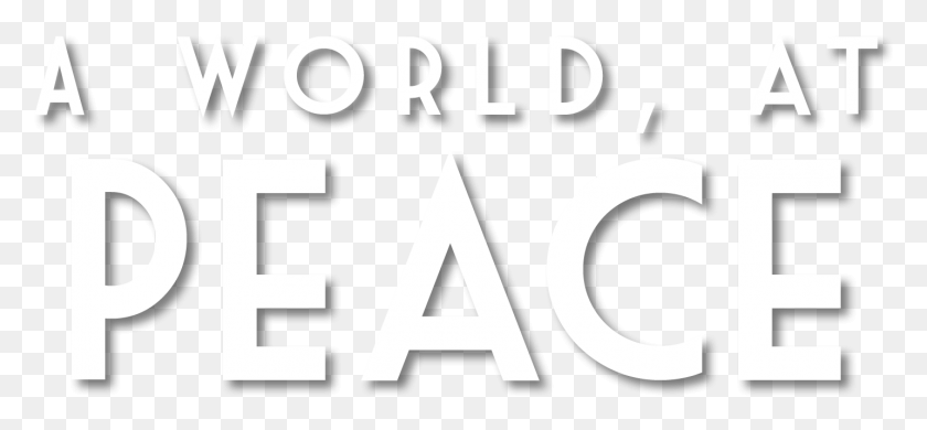 1433x607 A World At Peace Logo Poster, Number, Symbol, Text HD PNG Download