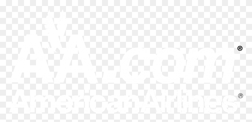 2331x1040 Aa Com American Airlines 01 Logo Black And White Transparent American Airlines Logo White, Word, Text, Alphabet HD PNG Download