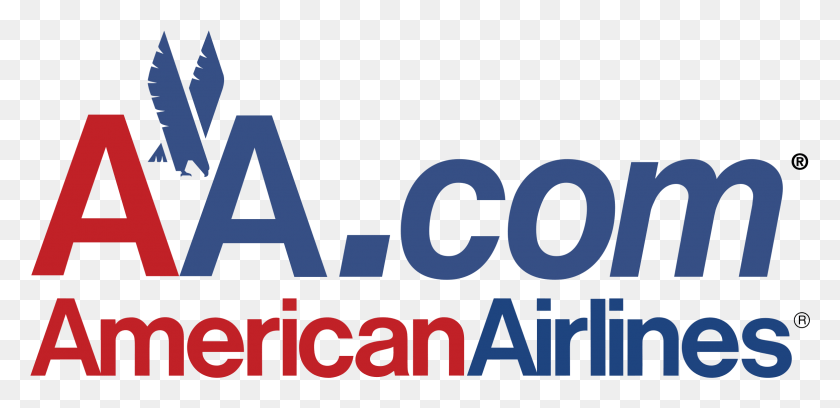 2331x1040 Aa Com American Airlines Logo Transparent American Airlines Com Logo, Text, Alphabet, Word HD PNG Download