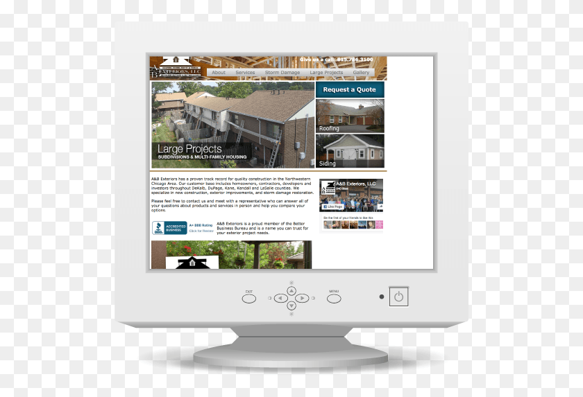 511x513 Aampb Exteriors Old Website Design Bbb, Monitor, Screen, Electronics HD PNG Download
