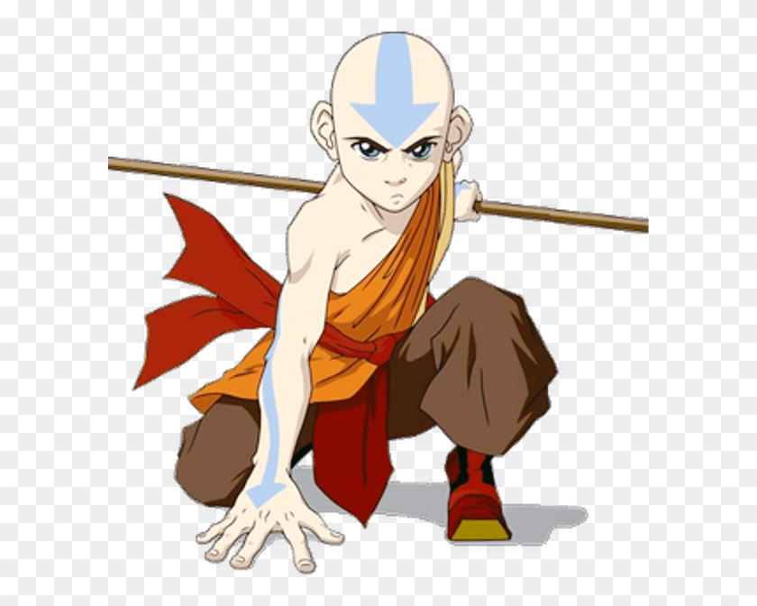 601x612 Aang Image Ynb626 Avatar Aang, Person, Human, Weapon HD PNG Download