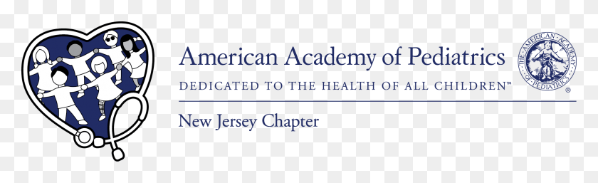 2118x536 Aap Newjersey Logo Horizontal Американская Академия Педиатрии Глава Нью-Джерси, Текст, Женщина, Лицо, Hd Png Скачать