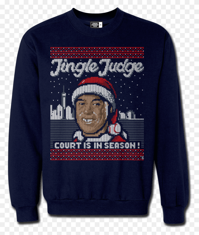 930x1114 Aaron Judge Jingle Judge Ugly Christmas Sweatshirt Nfl Christmas Sweaters, Clothing, Apparel, Sweater HD PNG Download