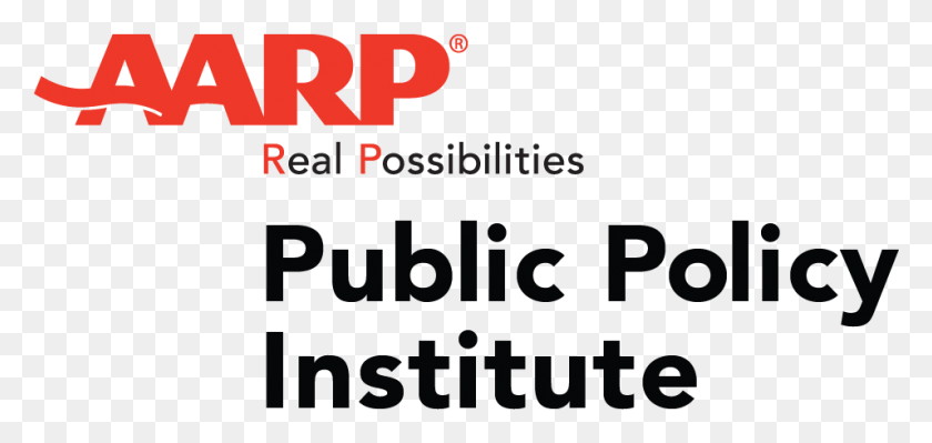 956x416 Descargar Png / Aarp Policy Institute Logotipo, Texto, Alfabeto, Número Hd Png