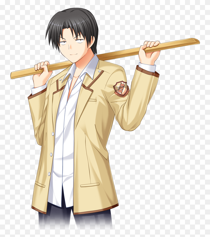 760x890 Ab Character Fujimaki Image Angel Beats Characters, Clothing, Person, Sleeve HD PNG Download