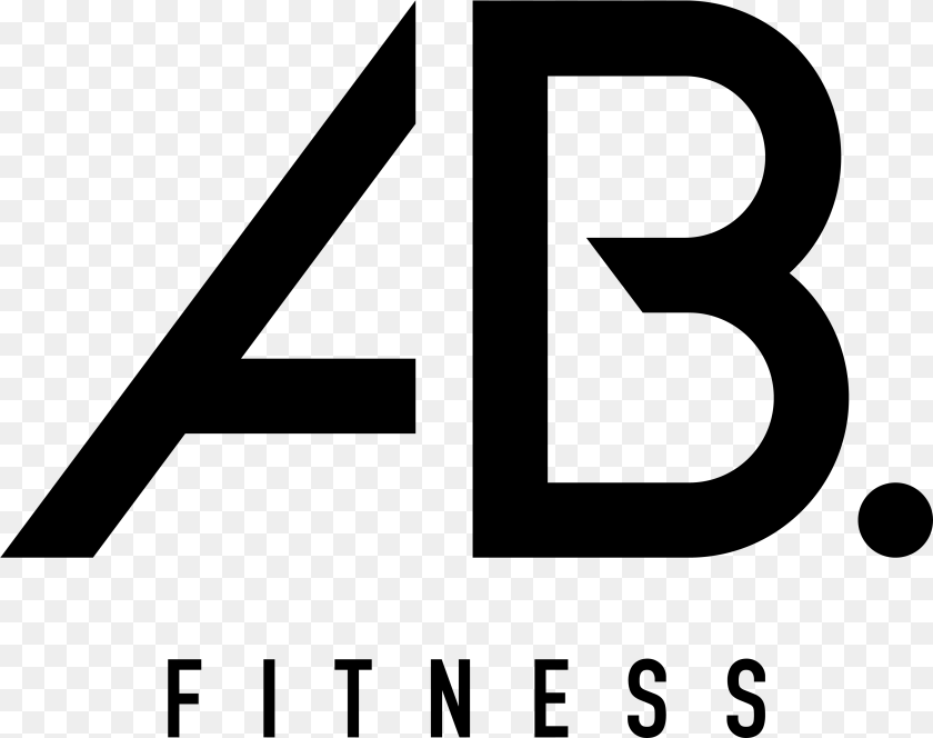 Ab Personal Training Logo Symbol Ab Logo, Gray Sticker PNG