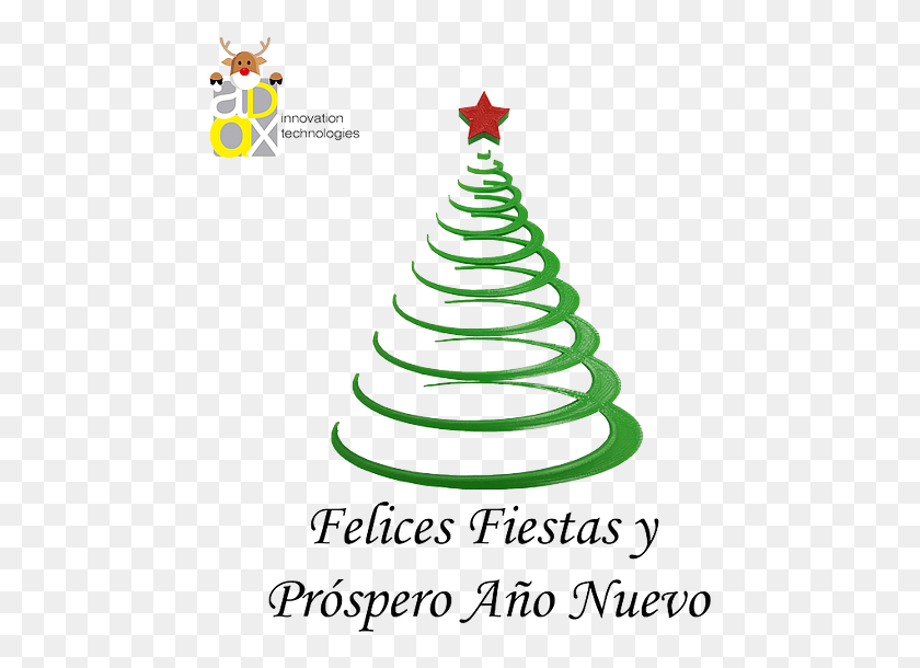 464x550 Abax Os Desea Felices Fiestas Christmas Tree, Tree, Plant, Ornament HD PNG Download
