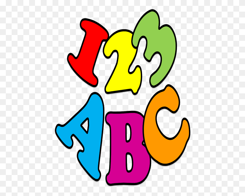 467x612 Abc 123 Cliparts Abc 123, Text, Alphabet, Number HD PNG Download