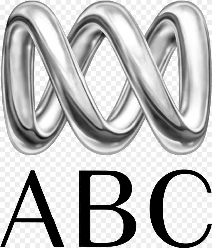 931x1086 Abc Australia Logo Australian Broadcasting Corporation Logo, Silver, Platinum, Machine, Wheel Sticker PNG