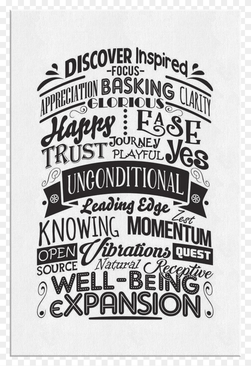 777x1161 Abc Feel Good Typography Abraham Inspired Hanging Canvas Calligraphy, Text, Poster, Advertisement HD PNG Download