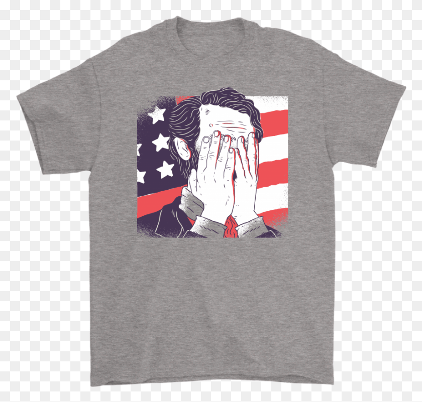 857x815 Abe Lincoln Facepalm Snoopy En Unicorn, Clothing, Apparel, T-shirt HD PNG Download