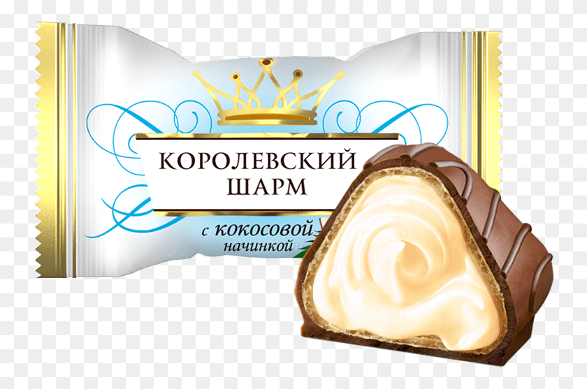 745x497 Abk Royal Charm With Coconut Filling Avk Korolivskij Sharm Z Kokosovoyu Nachinkoyu, Food, Dessert, Cream HD PNG Download