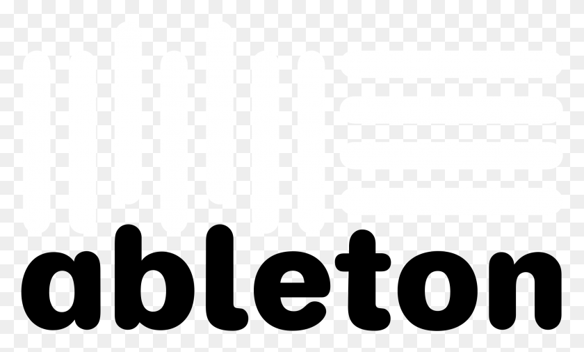 2191x1255 Ableton Logo Black And White Graphics, Symbol, Trademark, Text HD PNG Download
