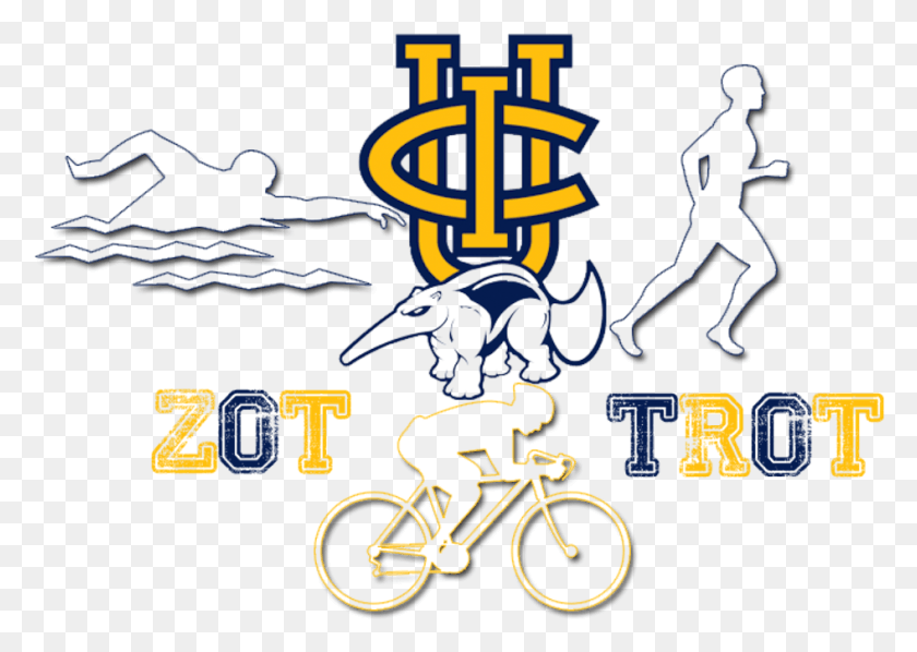 945x653 Логотип Uci Zot Trot Triathlon Uc Irvine Anteaters Logo, Велосипед, Транспортное Средство, Транспорт Hd Png Скачать