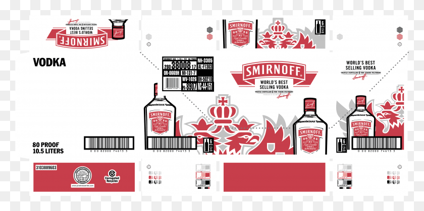 4556x2101 About This Project Smirnoff Ice, Label, Text, Advertisement HD PNG Download