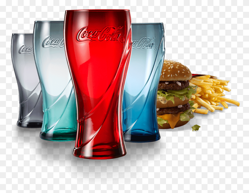 858x650 Descargar Png / Copa De Coca Cola Coleccionable, Hamburguesa, Alimentos, Bebidas Hd Png