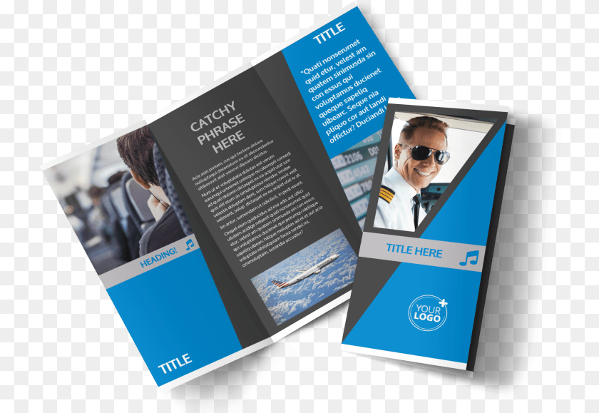 736x579 Above The Clouds Airline Brochure Template Preview Airline Brochure, Advertisement, Poster, Adult, Male Transparent PNG