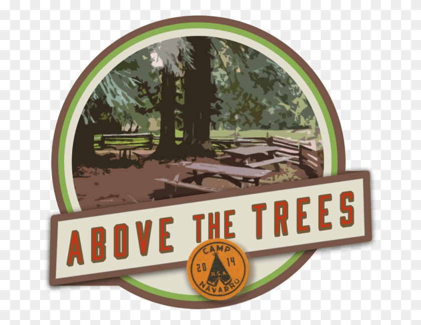 672x590 Above The Trees Tree, Label, Text, Tabletop HD PNG Download