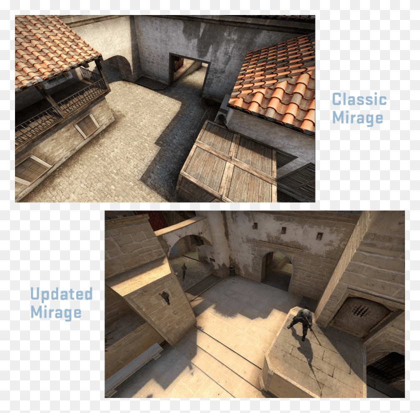 1000x982 Abox Csgo Original Mirage, Roof, Tile Roof, Flagstone HD PNG Download