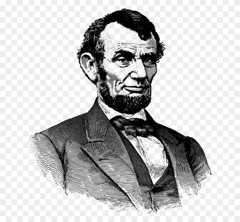 640x720 Abraham Lincoln America American Famous History Abraham Lincoln Black And White Clipart, Gray, World Of Warcraft HD PNG Download