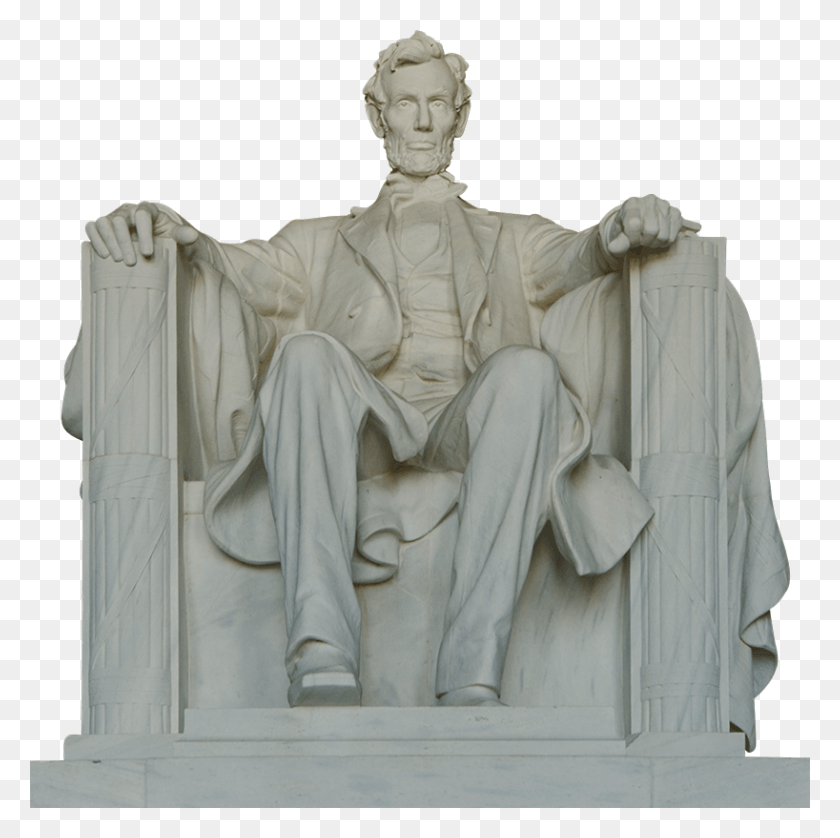 818x816 Мемориал Авраама Линкольна Линкольна, Статуя, Скульптура Hd Png Скачать
