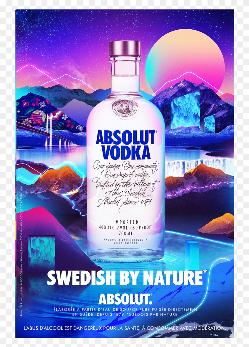 740x1109 Absolut France Water, Liquor, Alcohol, Beverage HD PNG Download