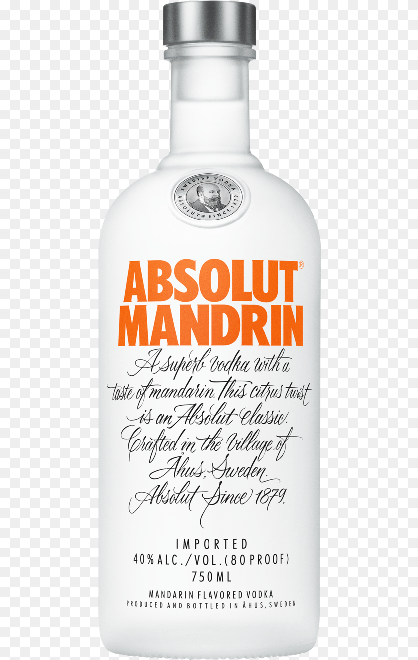 Absolut Mandrin Novaclear Acne Cleanser, Alcohol, Beverage, Liquor, Gin Transparent PNG