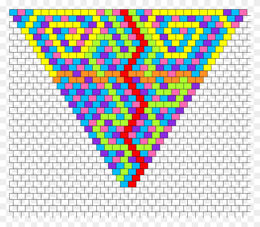 823x714 Abstrace Rainboe Bandana Bead Pattern Изобразительное Искусство, Треугольник, Графика Hd Png Скачать