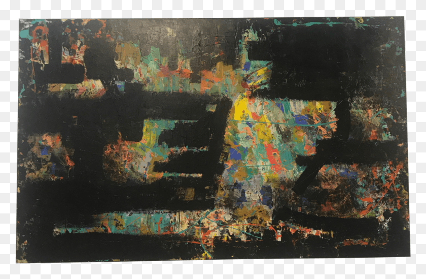 1080x678 Acrílico Abstracto Sobre Lienzo Por Blake Deal Arte Moderno, Collage Hd Png