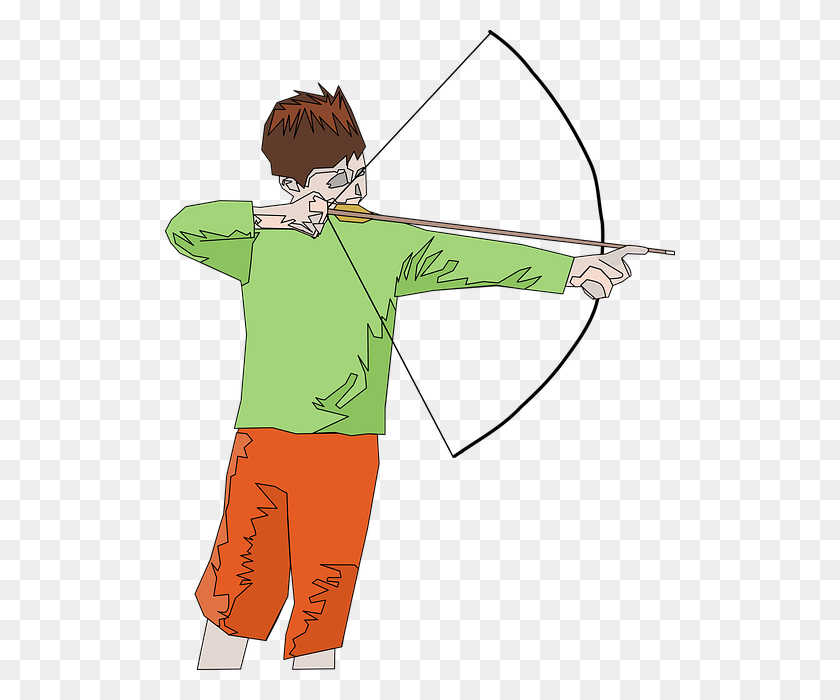 510x640 Abstract Archer Archery Arrow Bow Boy Motion Of An Arrow From Bow, Person, Human, Symbol HD PNG Download