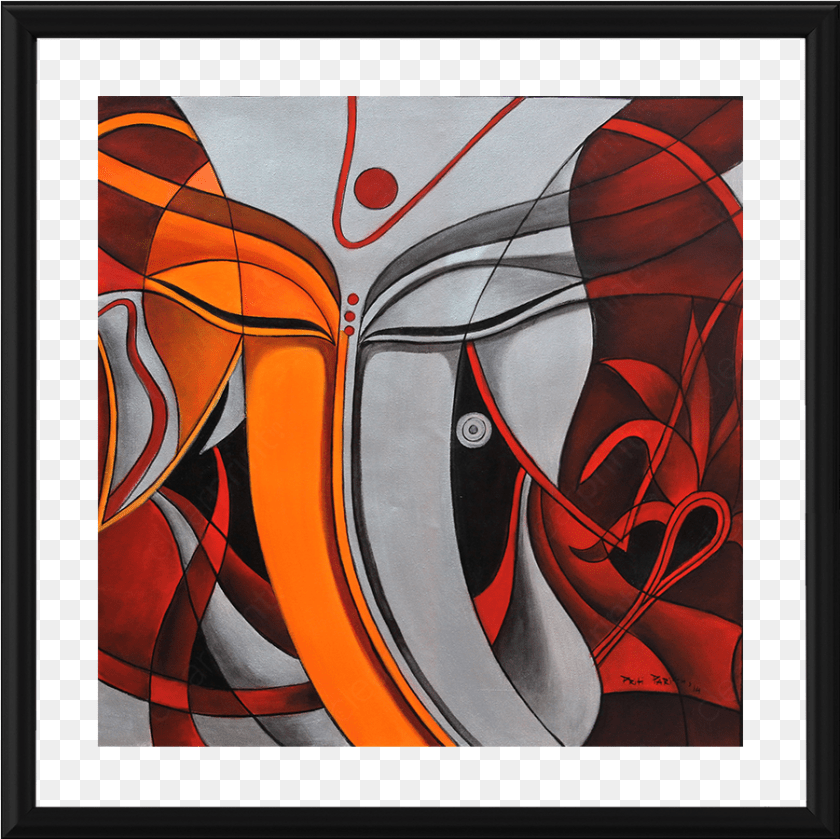 901x900 Abstract Art Modern Painting Images Of Ganesha, Graphics, Modern Art, Adult, Female Transparent PNG