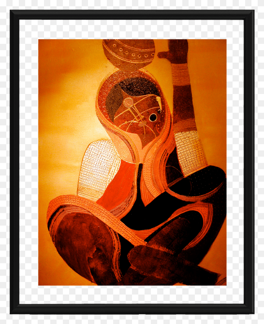 901x1126 Абстрактное Искусство Фоторамка Парвати Темные Индийские Женщины Серия Абстрактных Портретов, Современное Искусство, Коллаж Hd Png Скачать